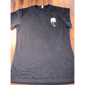 Chicyea Mens Black Skull Graphic T-Shirt It Is What It Is Goth Streetwear Medium